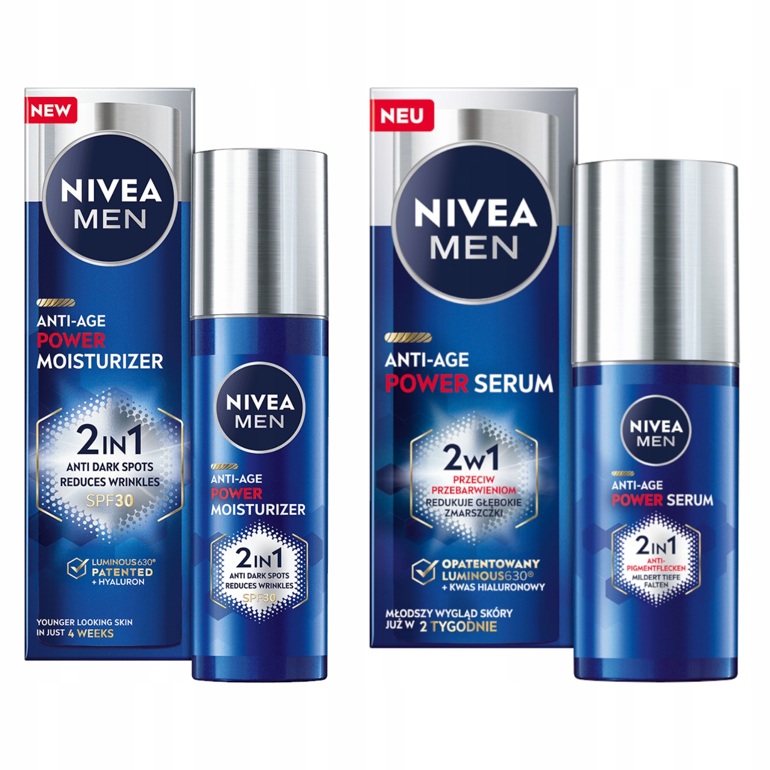 Nivea Men Anti-Age Power krém proti vráskám sérum