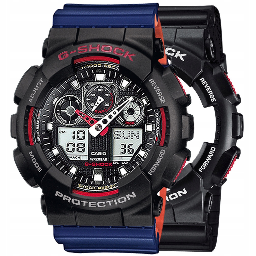 Hodinky Casio G-Shock Set GA-100-1A4ER Bezel 10378531 Pásek 10527467