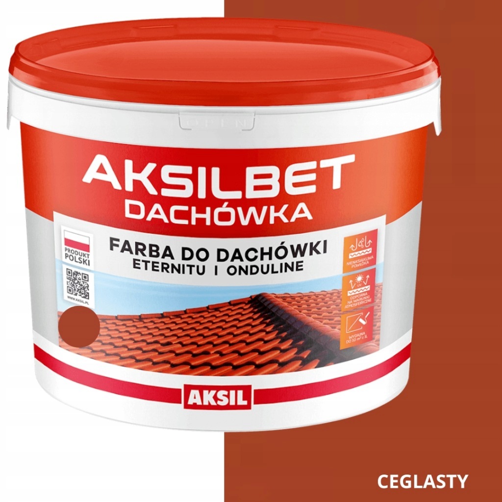 Aksilbet Střešní Taška Barva Na Střechu 10L Klinker 8002