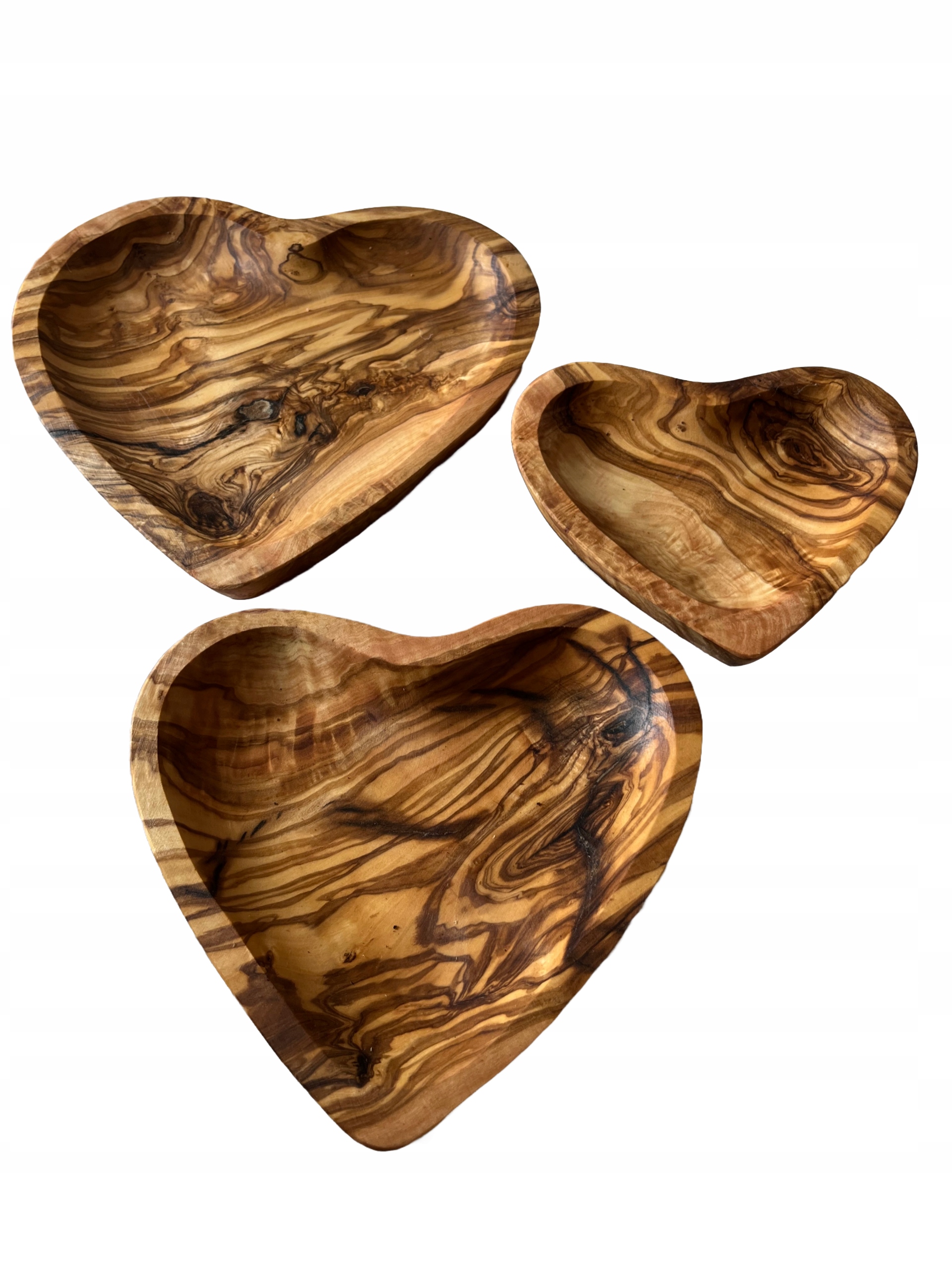 Sada 3 Talířků Podtácky Olivové Dřevo@orient@@maroko@@ruční Práce@