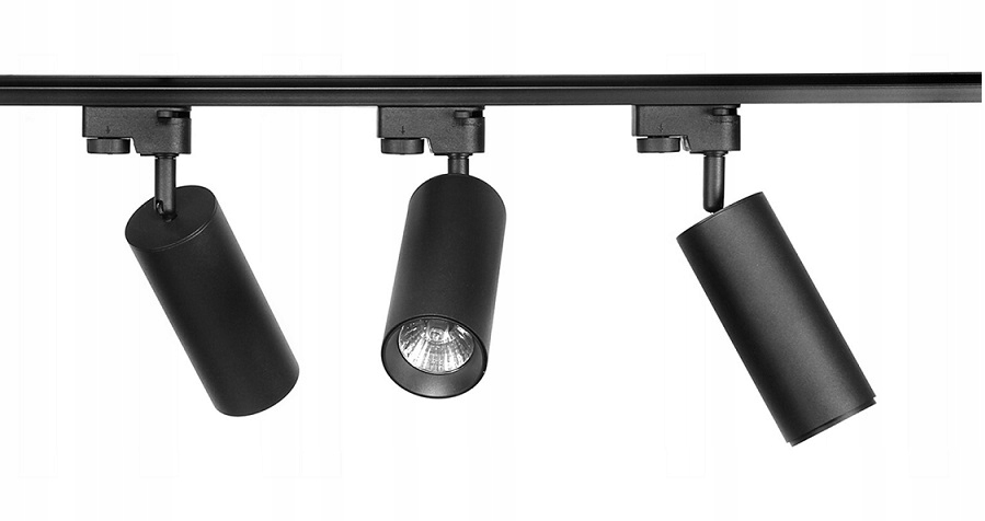 ZESTAW SZYNOPRZEWÓD SZYNA 1,5M+3LAMPY GU10 KOLORY Długość 1.5 m