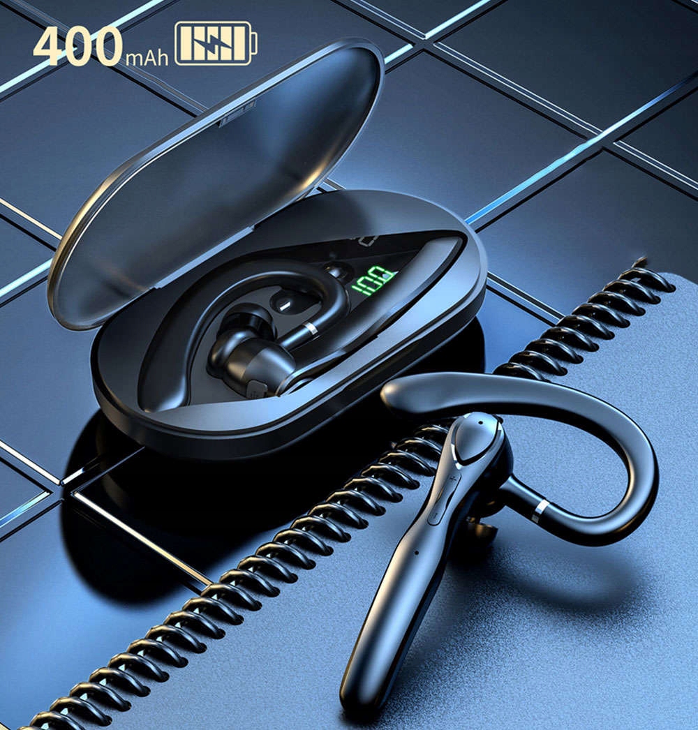 BEZPRZEWODOWA SŁUCHAWKA DO ROZMÓW BLUETOOTH 5.1 MOŻLIWOŚĆ POŁĄCZENIA 2 TEL. Model Zestaw słuchawkowy z powerbankiem