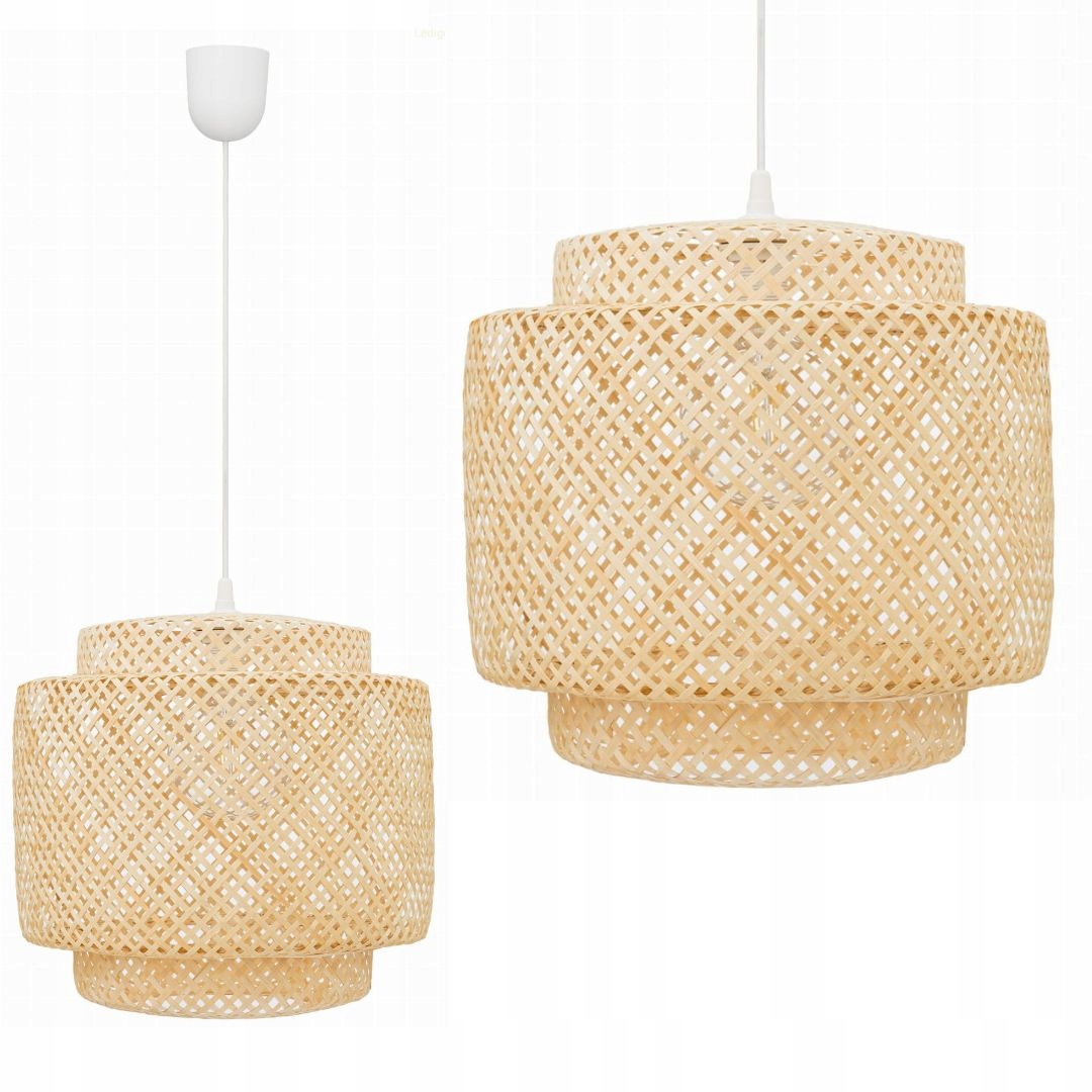 Lampa wisząca bambusowa duża Boho 50cm TH46L