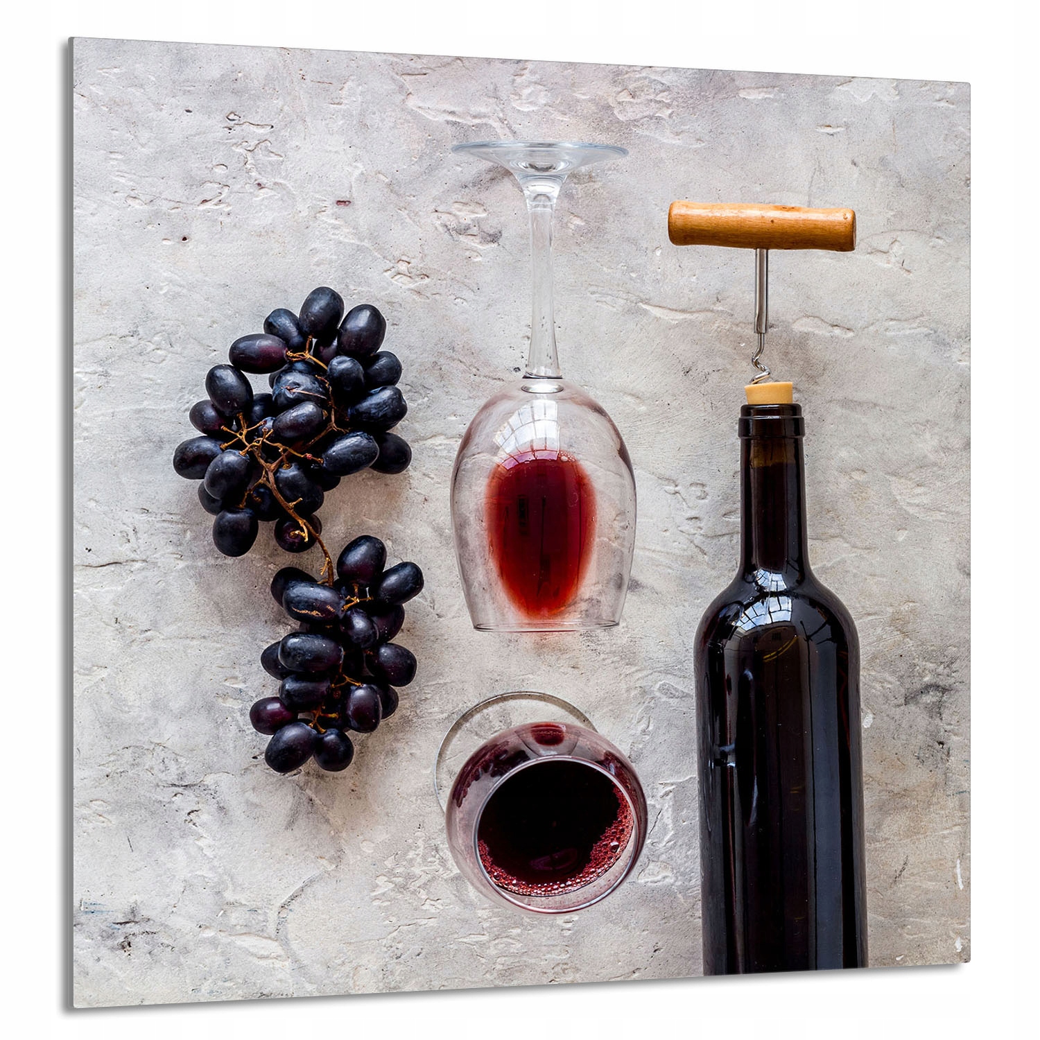 Skleněný Panel Do Kuchyně 60x65 Víno Tvrzené Sklo