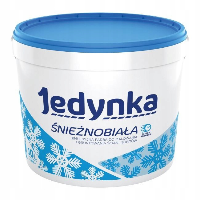 

Farba Jedynka Śnieżnobiała Do Ścian I Sufitów 10L