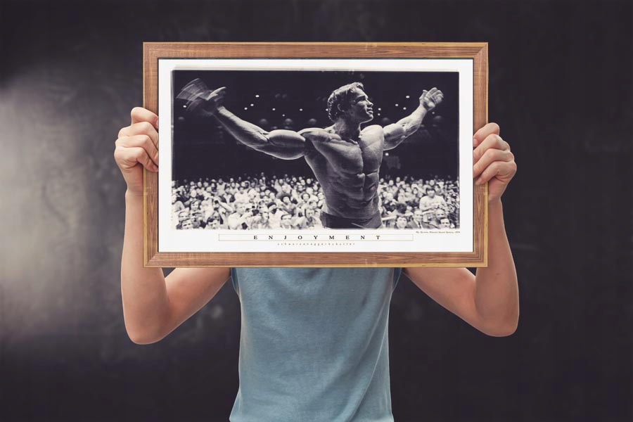 Arnold Schwarzenegger Kulturysta plakat 91,5x61 cm Wysokość produktu 61 cm