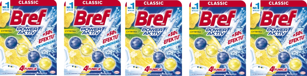 

Zawieszka kulki do Wc Bref Power Activ lemon 5szt