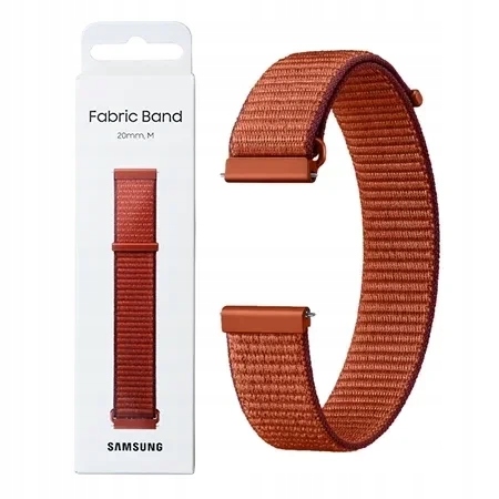 Originální Řemínek Samsung Galaxy Watch 4 Classic 5 Pro 6 Fabric Band M Red