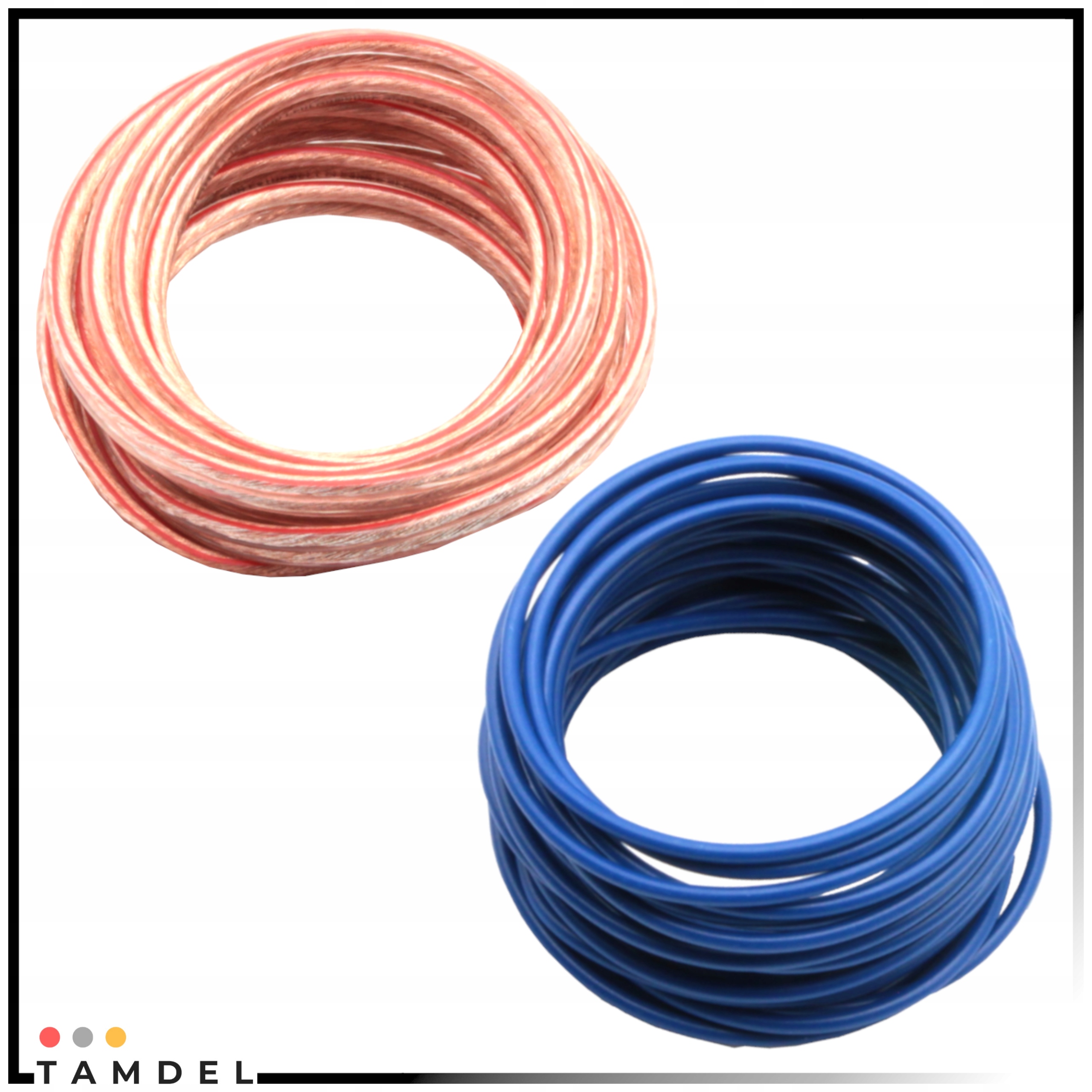 Zestaw kabli do wzmacniacza samochodowego 600W 10GA CCA + RCA + AGU Marka inna