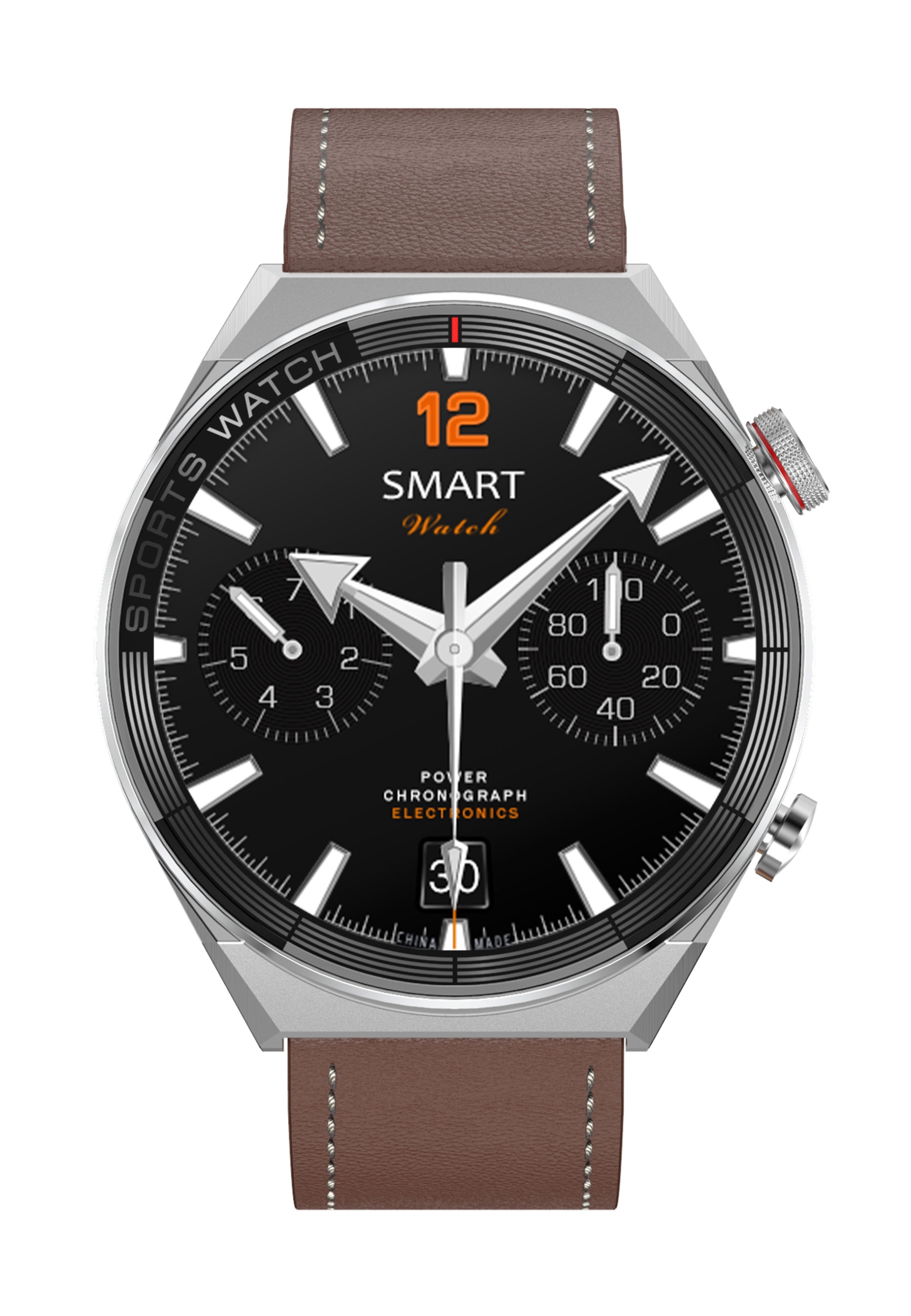 Smartwatch Maverick brązowy Watchmark Kolor brązowy