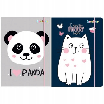 

Teczka szkolna z gumką Bambiono A4 mix