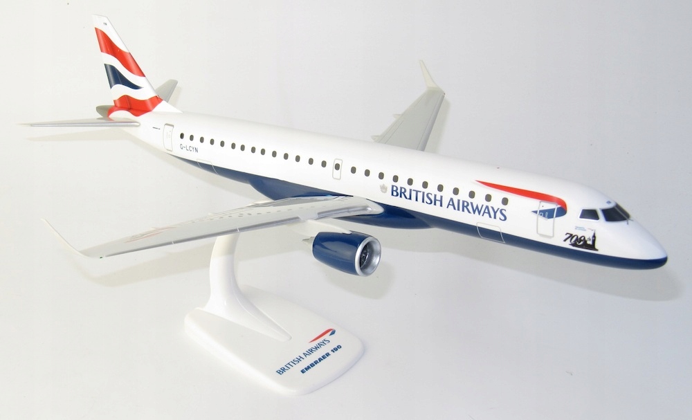 Model letadla Embraer 190 British 1:100