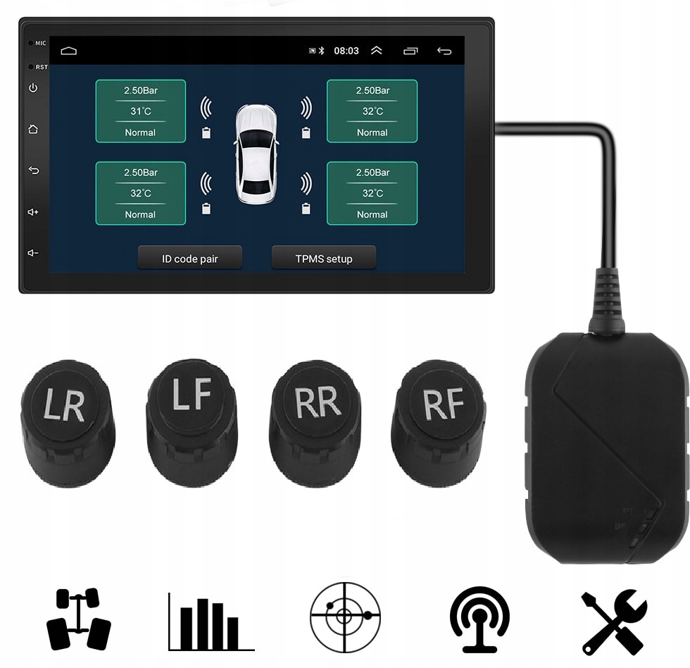 Датчики давления в шинах TPMS radio Android купить на Avtoex из Польши ...