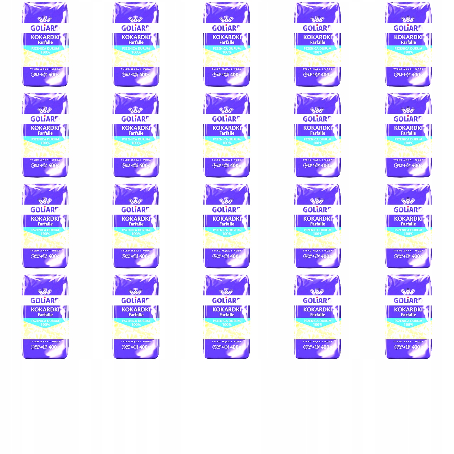 Levně 20 x 400 g Goliard těstoviny mašle Karton