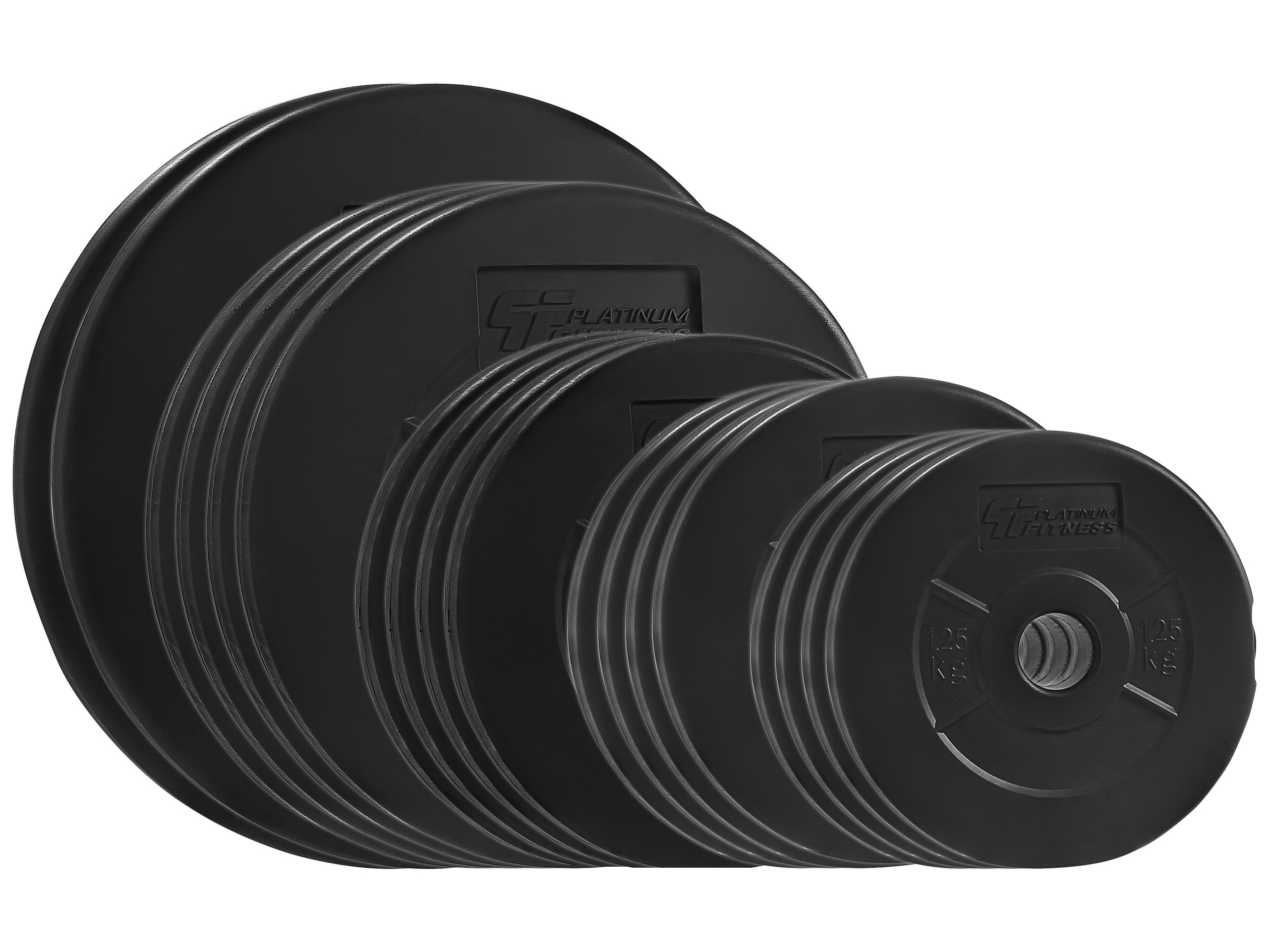 PLATINUM FITNESS ZESTAW OBCIĄŻENIA 115KG OBCIĄŻENIE BITUMICZNE 29MM