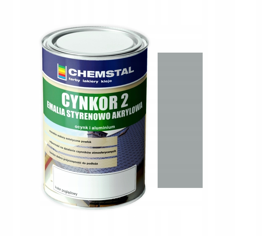 

Cynkor 2 Farba Na Dach Popielaty 5l