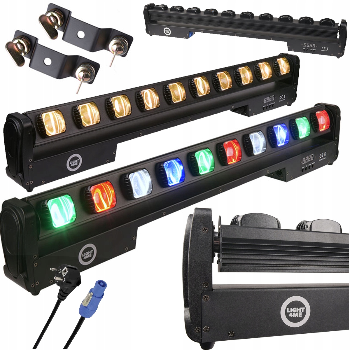 Belka LED Light4Me Sweeper Bar 10x15W ruchoma RGBW metalowa