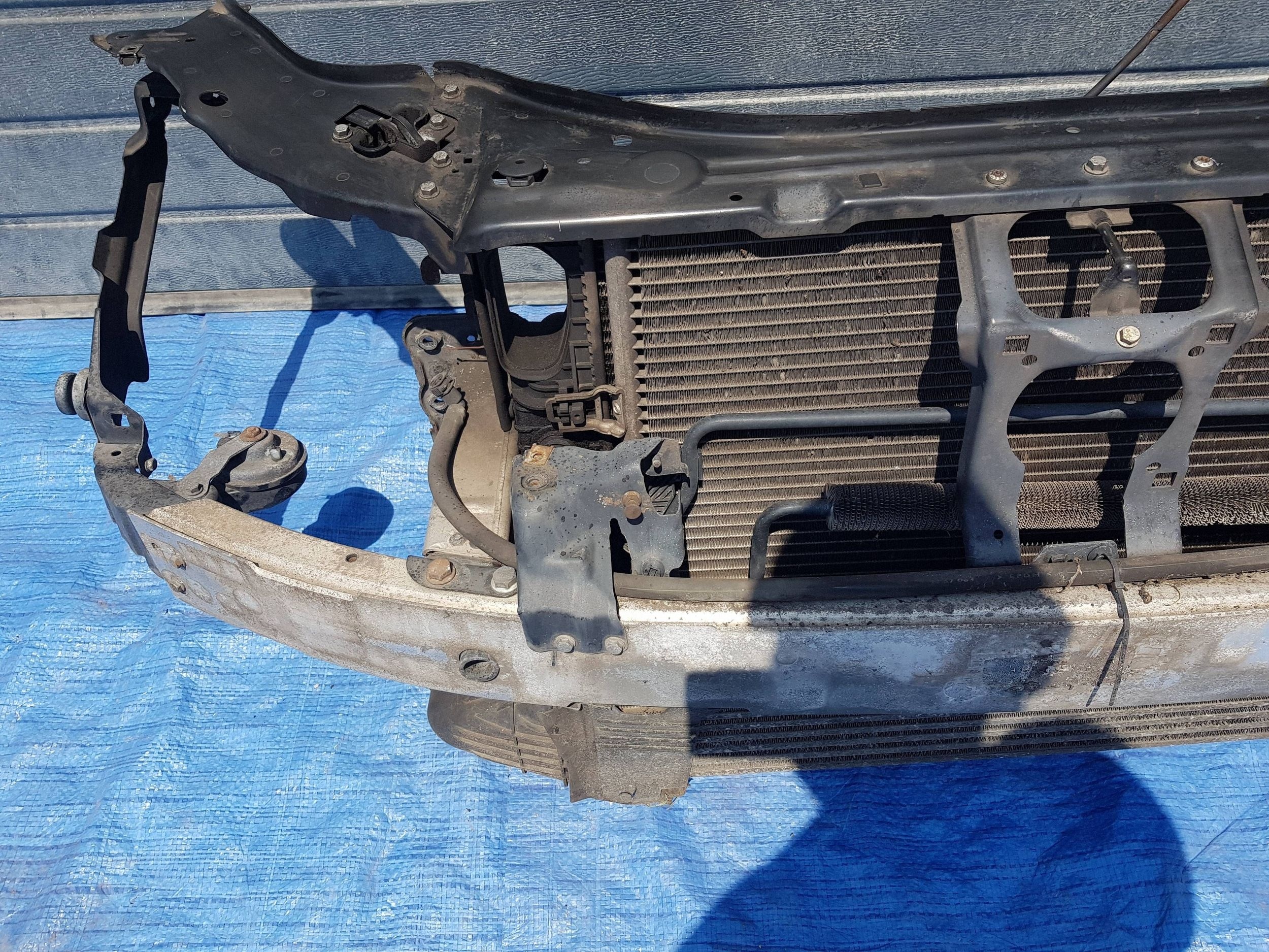 support panel for radiators front Mercedes E W211 LIFT 3.0 CDI V6 pillar iron
