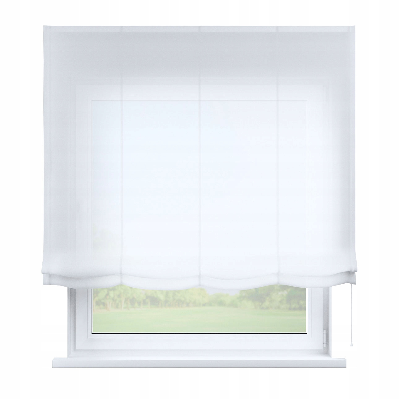 Rímska roleta Benátky 120x170 biela, prírodný vzhľad