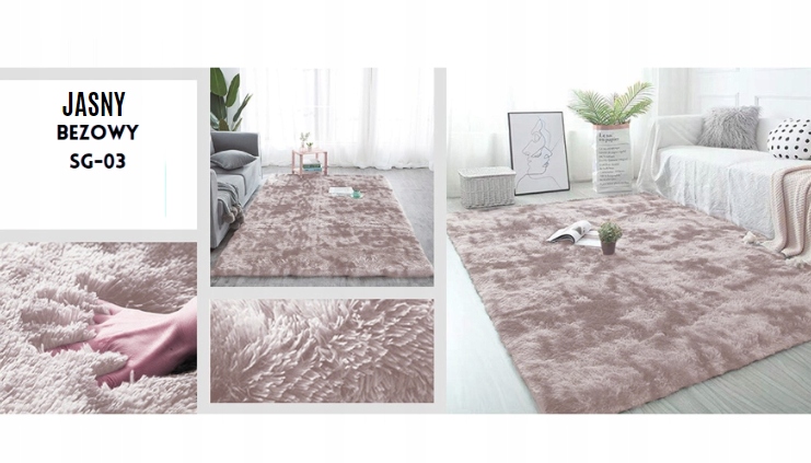 DYWAN SHAGGY MIĘKKI PLUSZWY DUŻY 80X150 Rodzaj shaggy