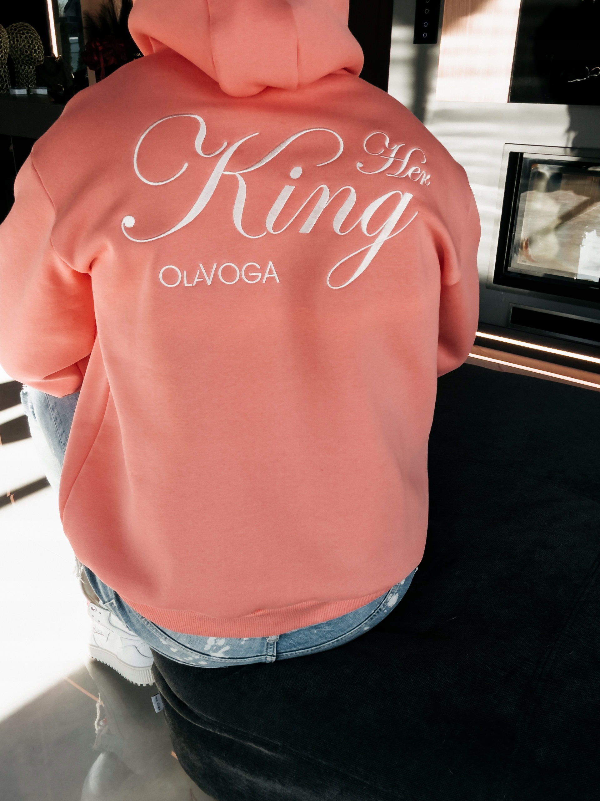 Pánská Mikina Adore Men O La Voga Broskvová Univerzální