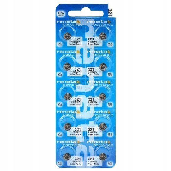 

* 321 SR616W SR65 Renata bateria srebrowa 1 Sztuka