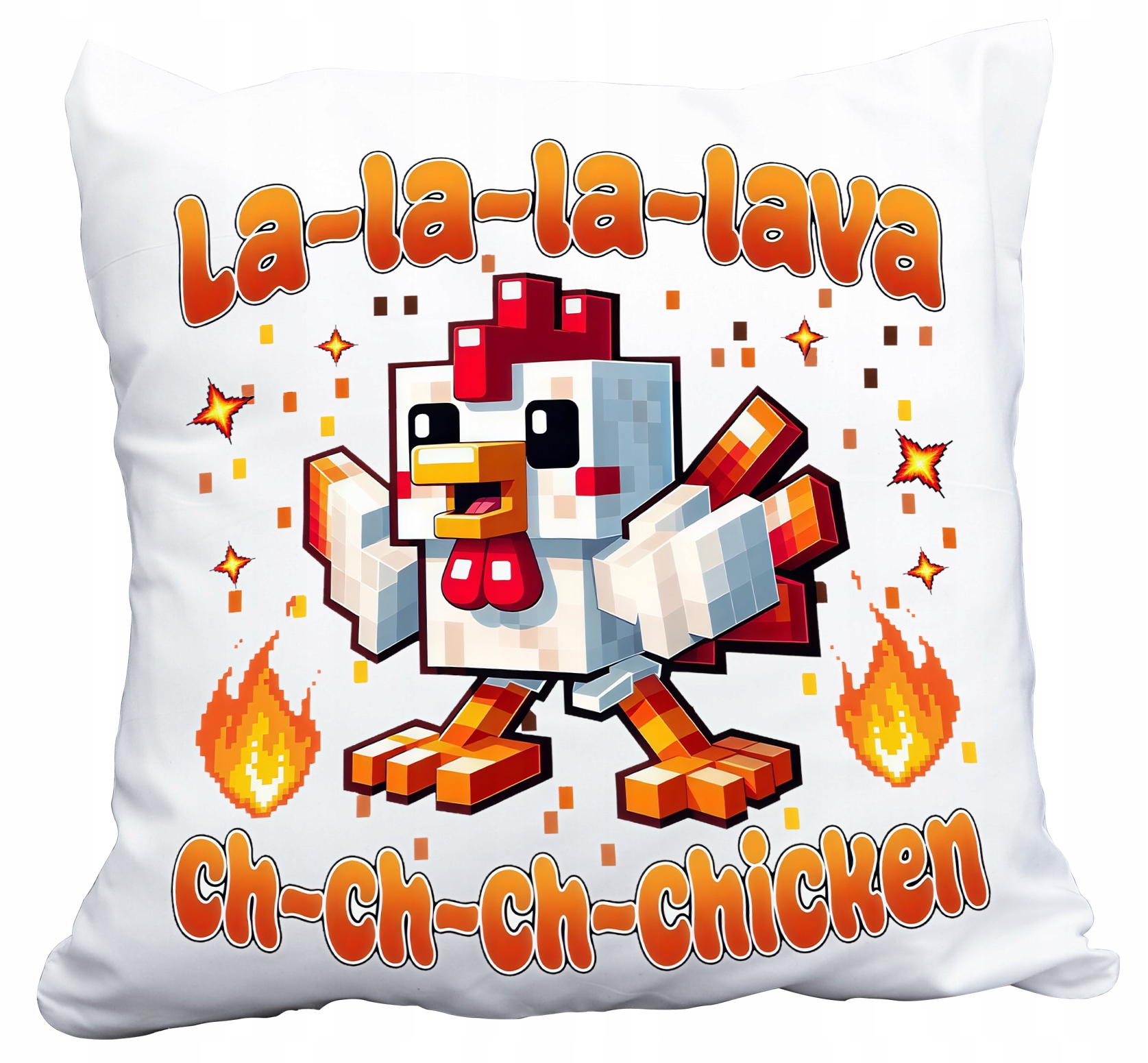 Polštář Pixely Hra Lava Chicken Jokey Pro Dítě Dárek Jméno