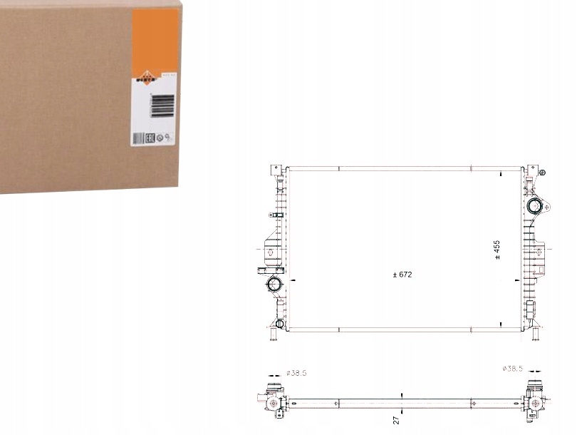 NRF53812 Chladič Volvo S80/V70 2,4/2,5 D 06- For Asistent řidiče #33