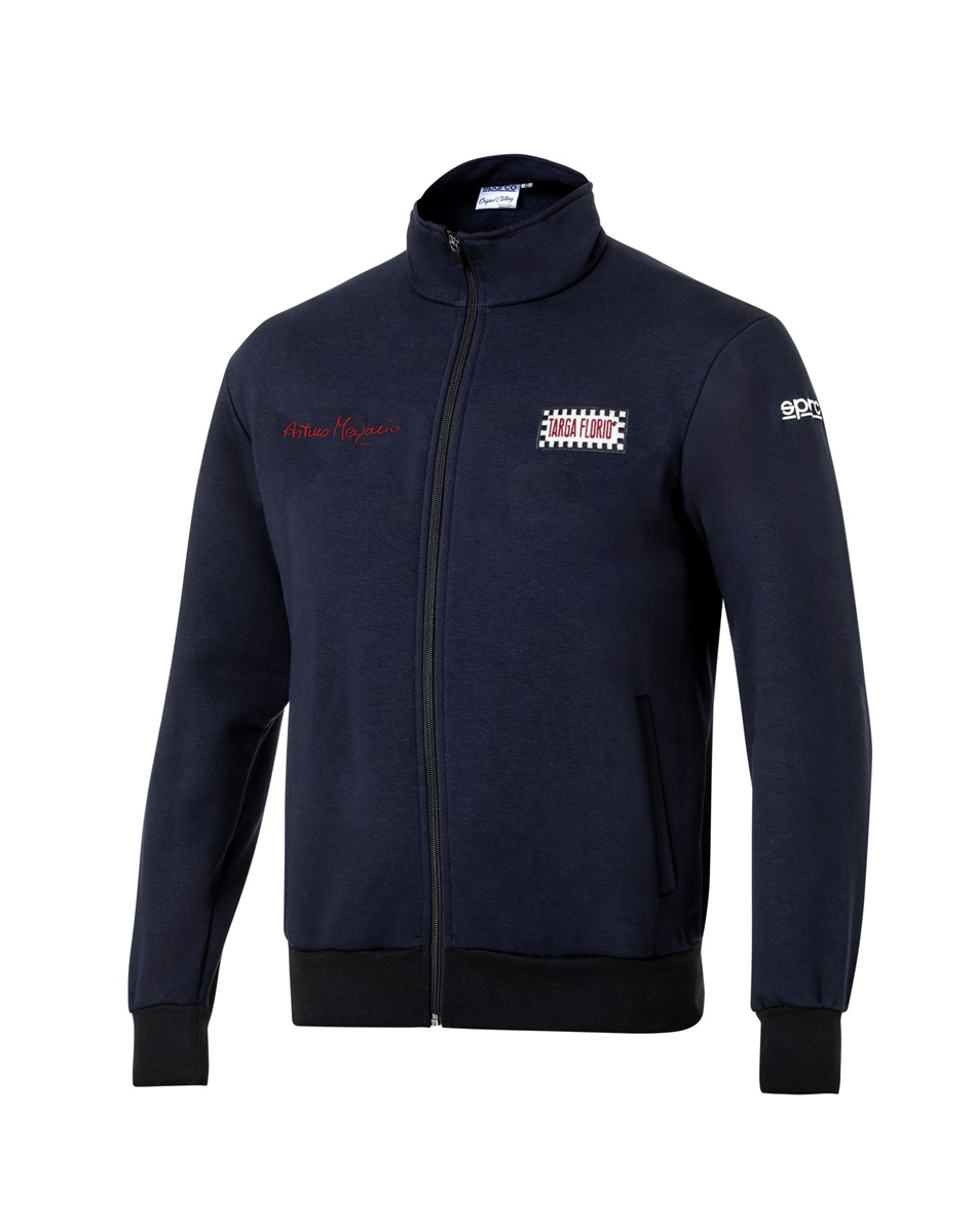 Mikina se zapínáním Sparco Targa Florio Merzario #AM3 tmavě modrá vel
