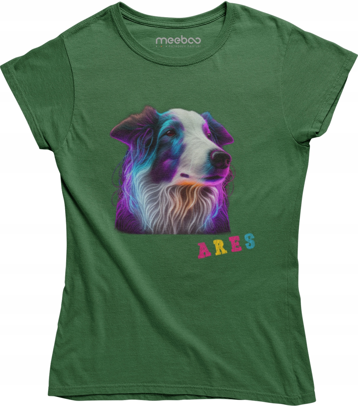 DÁMSKE TRIČKO TRIČKO S PSOM A AKÉKOĽVEK MENO NEON Pohlavie žena