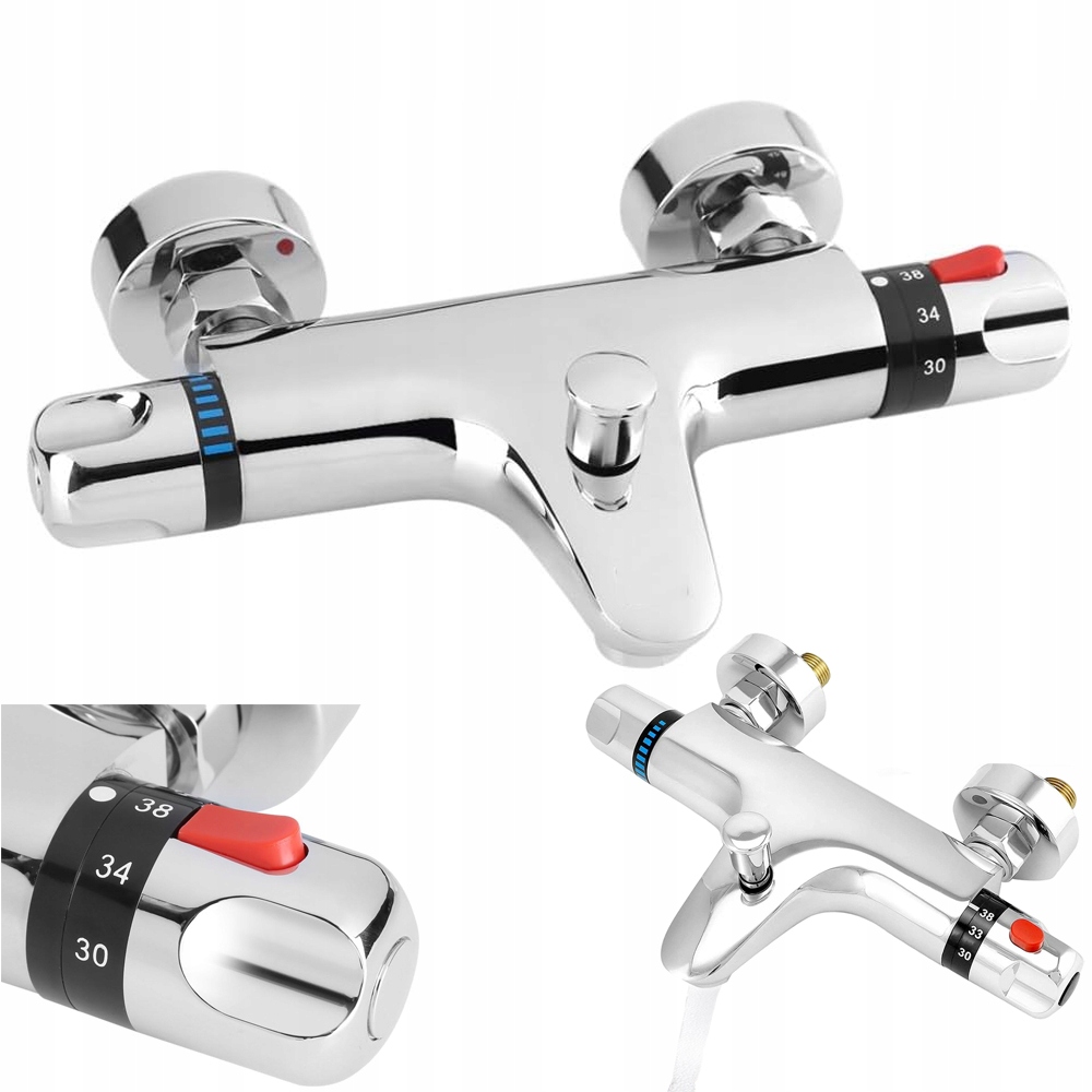 Sprchová Nástěnná Koupelnová Sprchová Baterie Do Vany S Termostatem