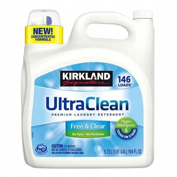 Levně Kirkland Free & Clear 5,73 l Hypoalergenní