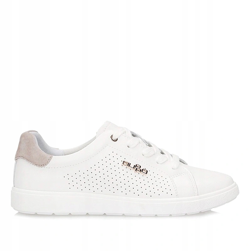 Dámské tenisky Filippo DP6738/26 Wh Be bílé kožené polobotky se šněrováním