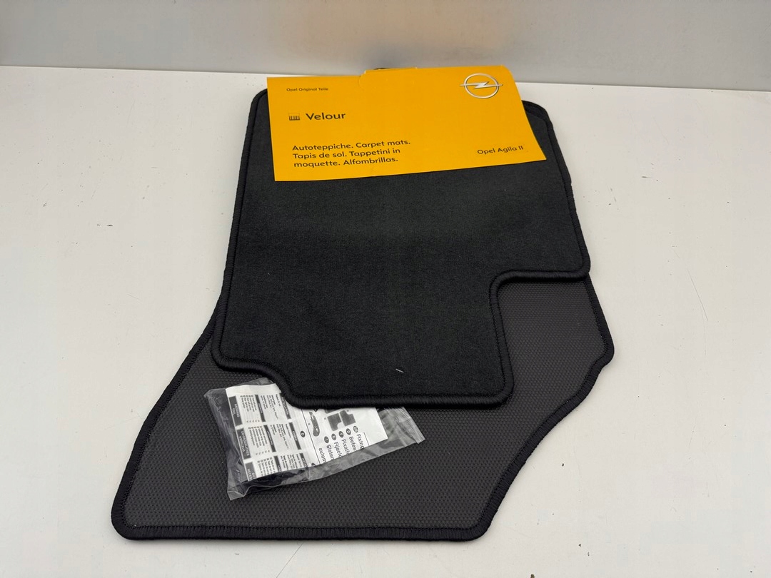 OPEL AGILA B II 2 ORYGINALNE DYWANIKI DYWANY WELUROWE KOMPLET OE 08-