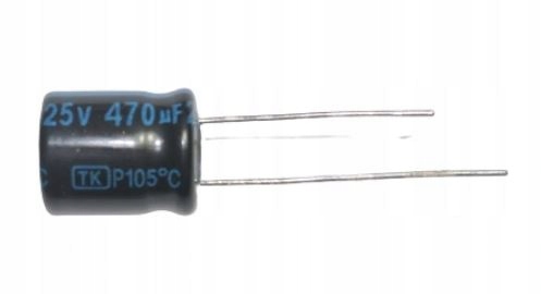 

470uF 25V 105°C 10x13 Kondensator Jamicon Tk