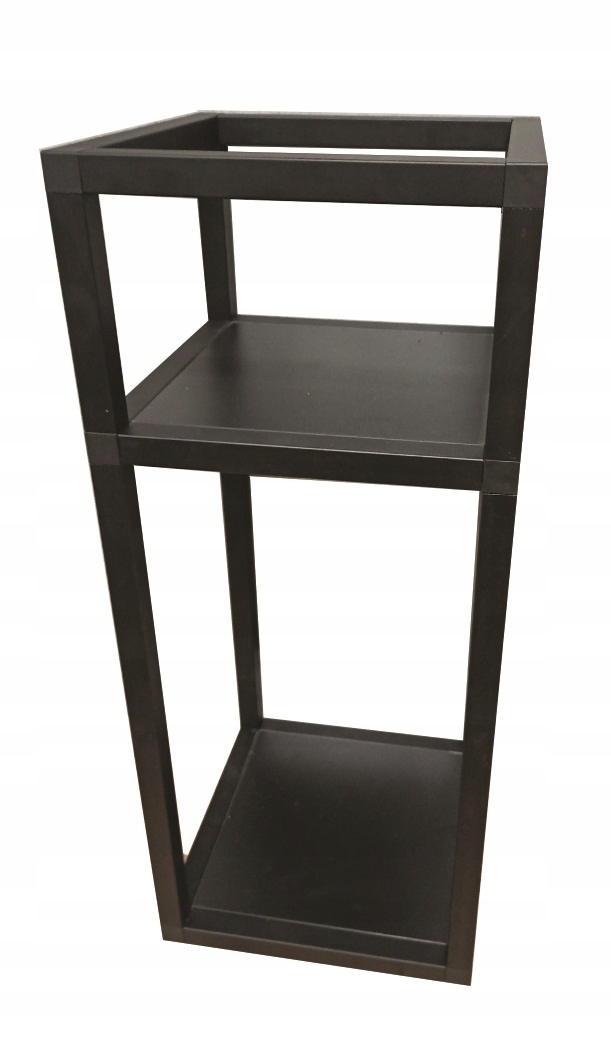 

Stojak Kwietnik Z Dwoma Półkami Loft 60 CM Czarny