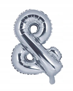 

Balon foliowy Litera"&"35cm, srebrny