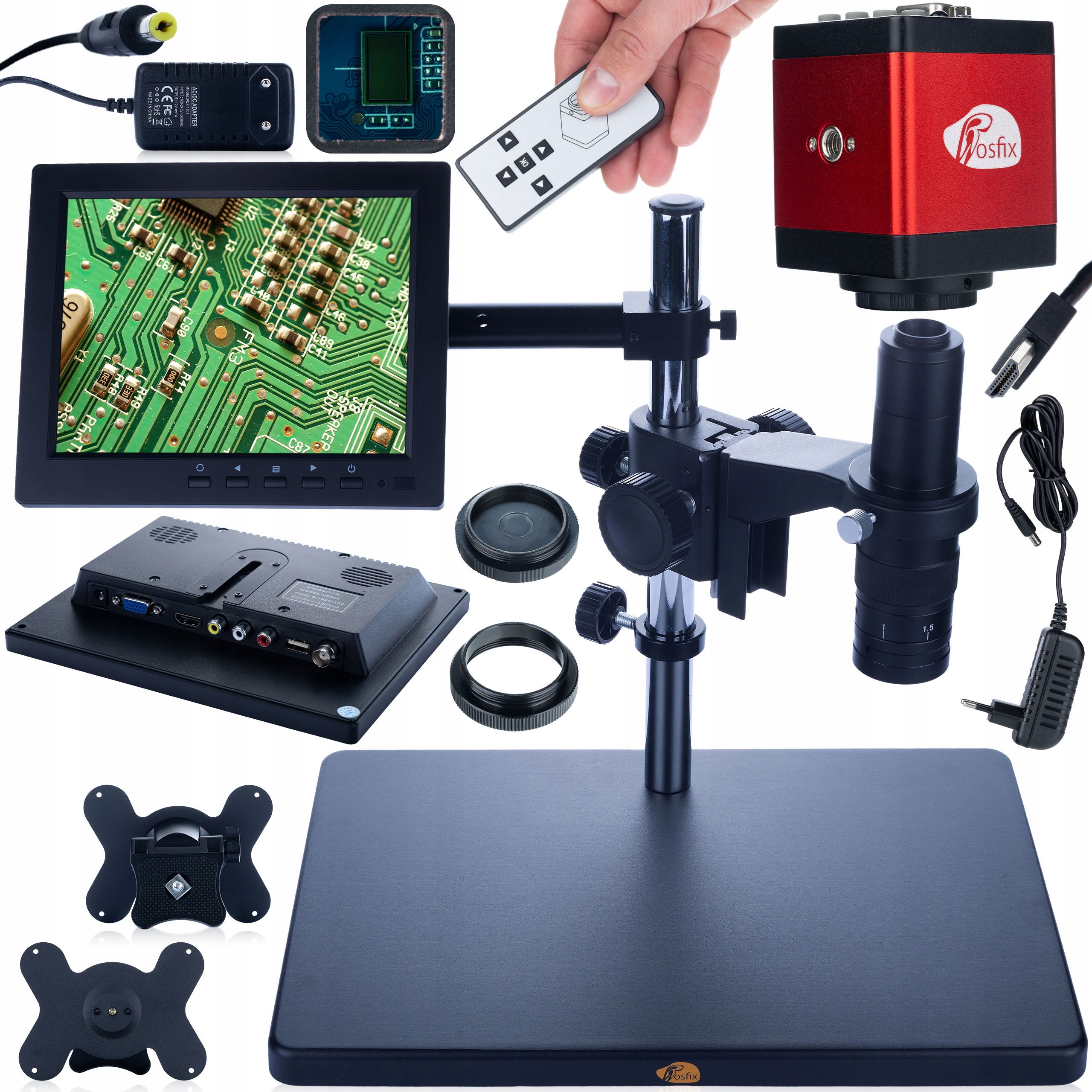 Digitální Mikroskop Pro Pájení Výložník Displej Držák Rosfix Kamera