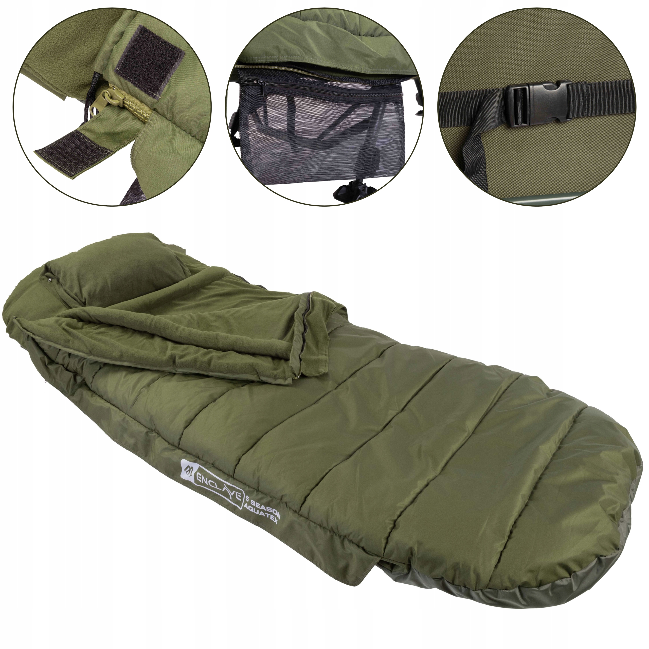 Śpiwór wędkarski Mikado Enclave 5 Season Aquatex 5 Sezonowy