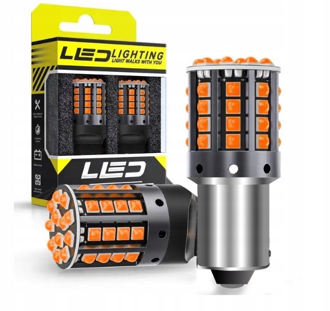 Żarówki P21W Led Pomarańczowe Do Kierunkowskazów Canbus 2szt.