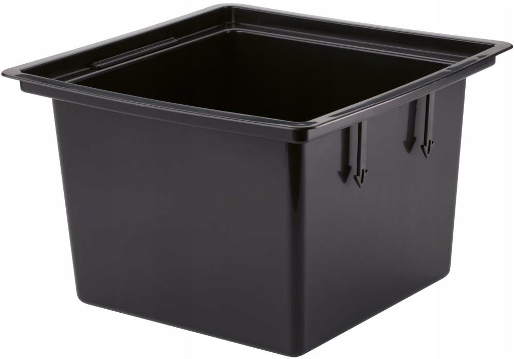 Wkład do donicy kwadratowy rozmiar 1 z uchwytami (rączkami) czarny Kod producenta 2801-015