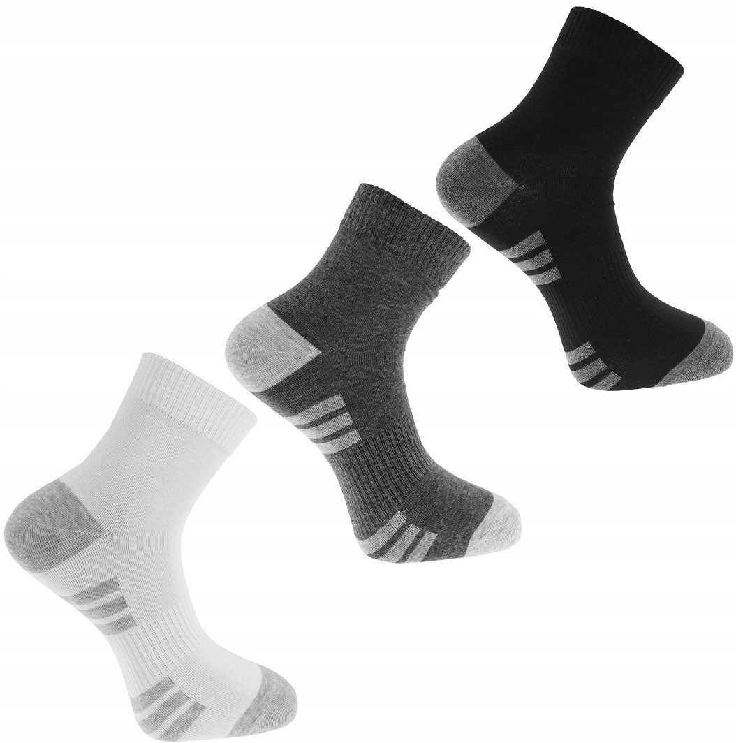 

3X Skarpety Sportowe 3/4 Bawełniane Moraj 43-45