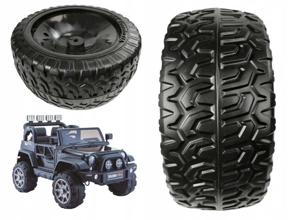 Koło Do Auta Na Akumulator Jeep Dżip HP002B 33X13CM Bez Adaptera
