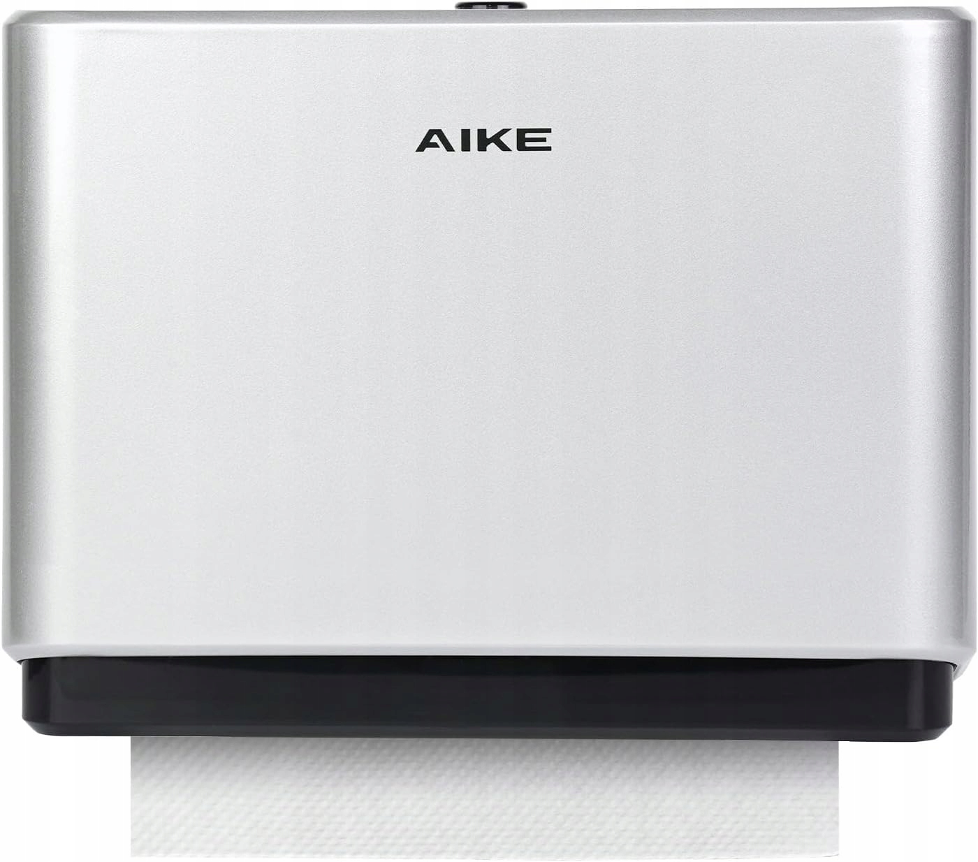 Dávkovač papírových ručníků namontovaný na stěnu stříbrný Aike