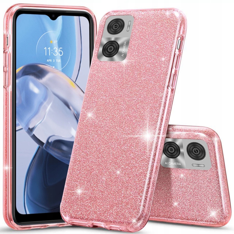 

Etui do Motorola Moto E22 E22i Brokat Szkło