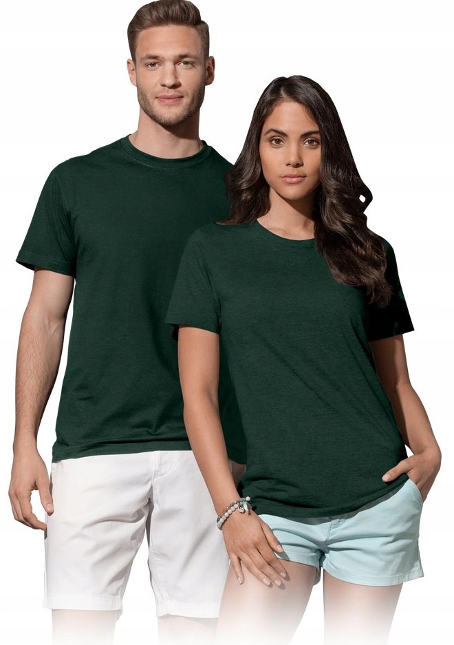 T-SHIRT KOSZULKA BAWEŁNIANA ZIELONA ST2000 ROZ.XL