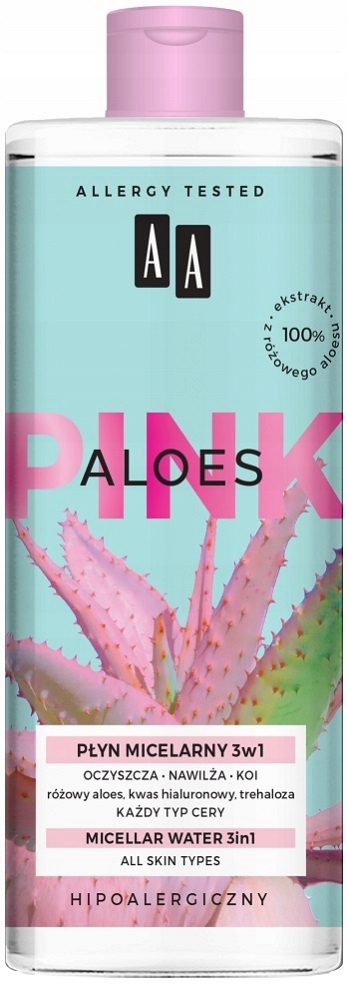 

Aa Aloes Pink Płyn Micelarny Nawilża Koi Oczyszcza