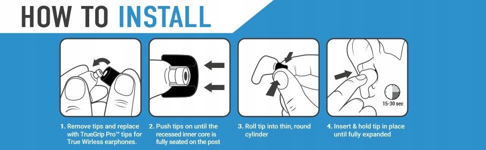Comply TrueGrip Pro do Sony TWS rozmiar L na pary Kod producenta 35-42333-11