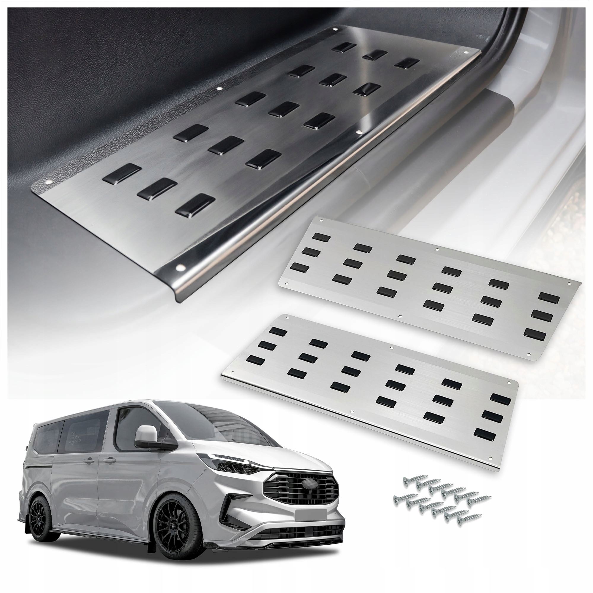 Ochranné krytky na přední vnitřní schůdky pro Ford Tourneo Custom 2023-