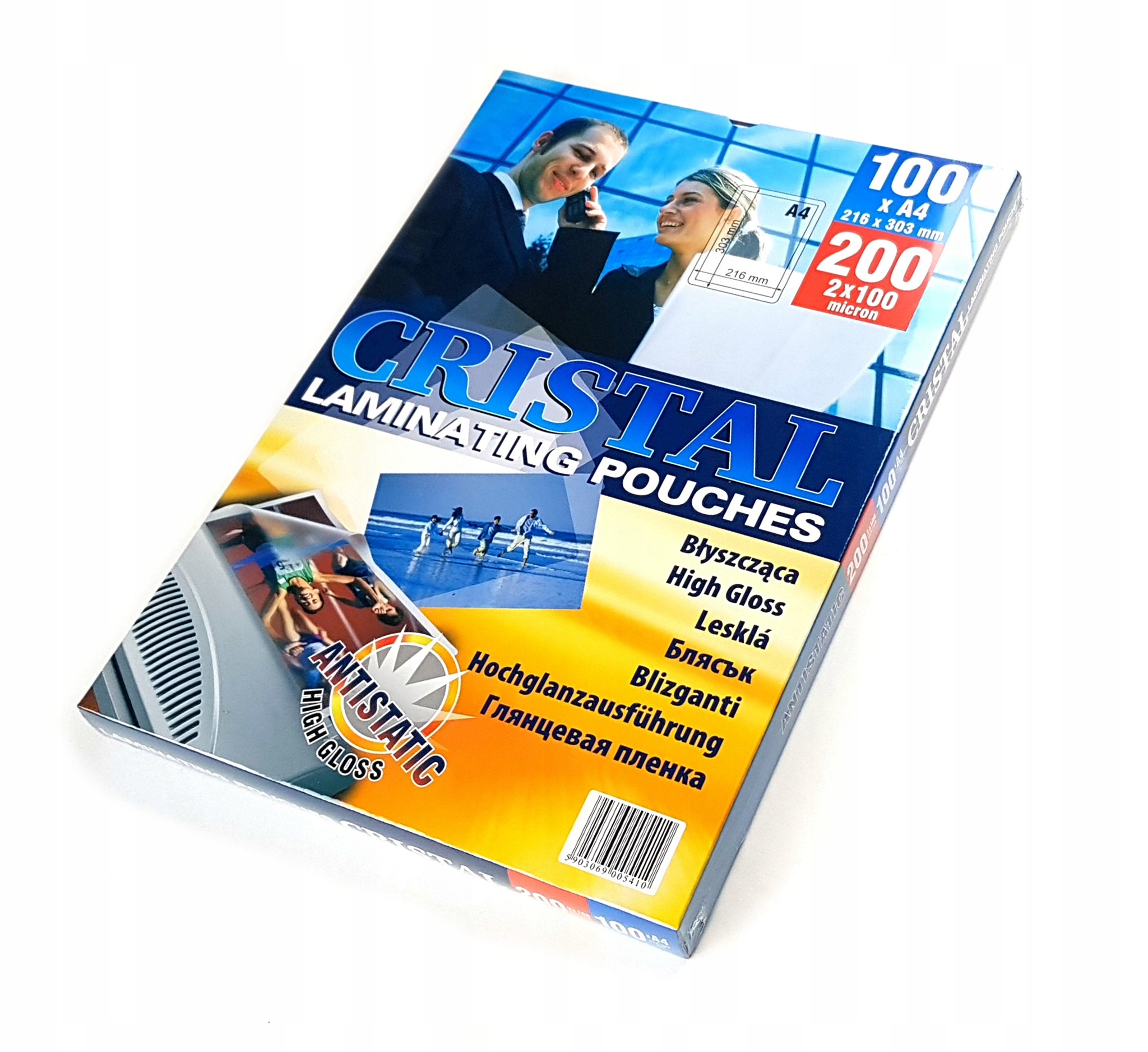 

Folia Laminacyjna do laminowania A4 100mic 100szt